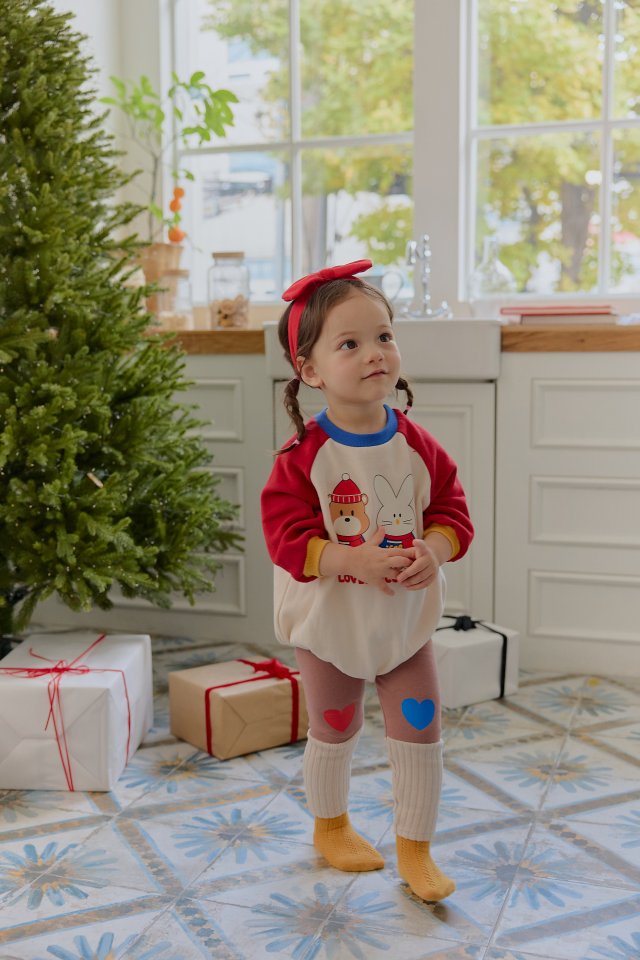 Sera - Korean Baby Fashion - #babyfashion - Bebe Heart Leggings - 11