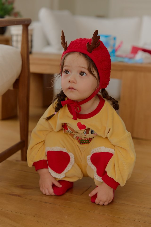 Sera - Korean Baby Fashion - #babygirlfashion - Bebe Rudolph Hat - 6
