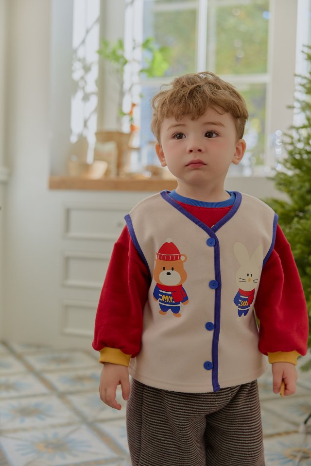 Sera - Korean Baby Fashion - #babylifestyle - Bebe Couple Vest - 9