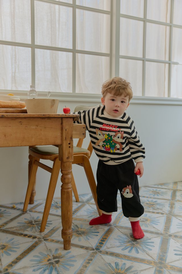 Sera - Korean Baby Fashion - #babygirlfashion - Bebe Stripe Tree Set - 4