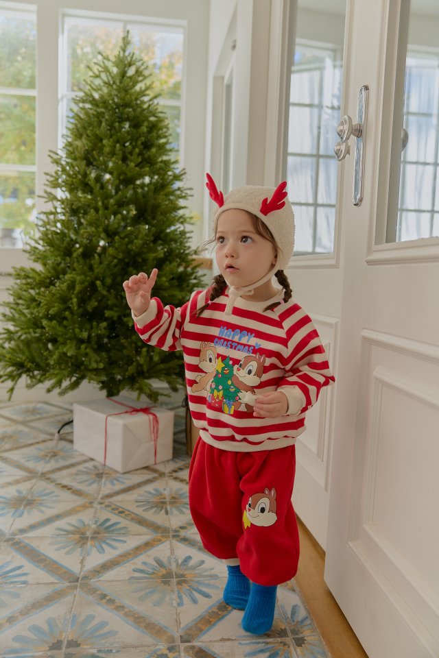 Sera - Korean Baby Fashion - #babyootd - Bebe Stripe Tree Set - 6