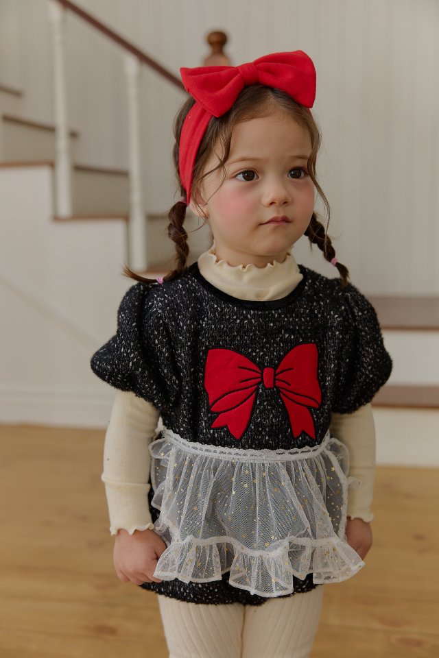 Sera - Korean Baby Fashion - #babyootd - Bebe Bonbon Ribbon Band - 3