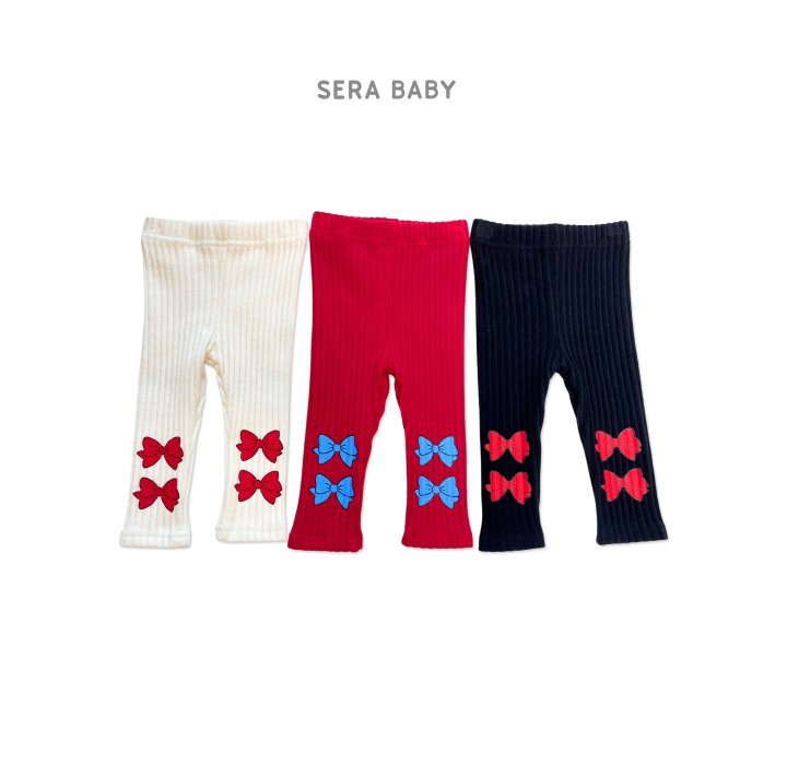 Sera - Korean Baby Fashion - #babyoutfit - Bebe Petite Ribbon Leggings - 12