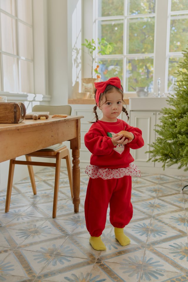 Sera - Korean Baby Fashion - #babyoutfit - Bebe Heart Shiny Frill Set - 5