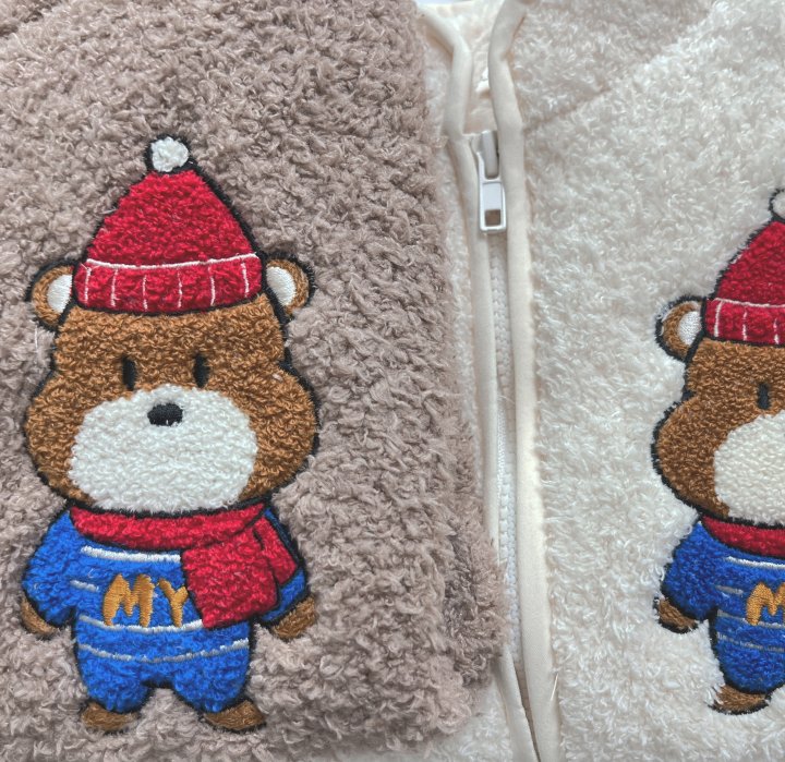 Sera - Korean Baby Fashion - #babyoutfit - Bebe Bear Suit (Hat Set) - 11