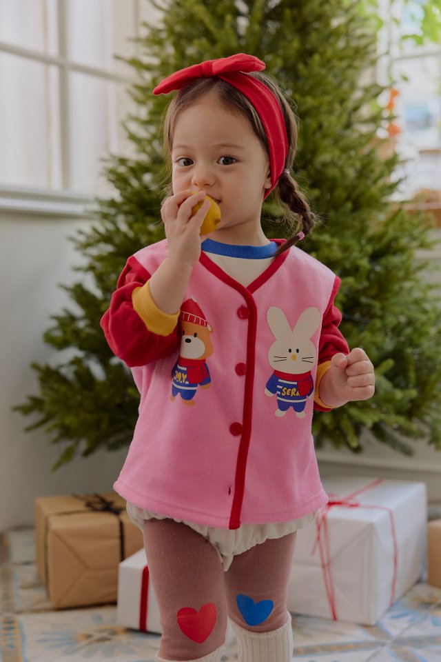 Sera - Korean Baby Fashion - #babyoutfit - Bebe Heart Leggings - 4