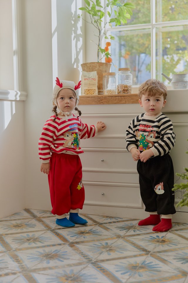 Sera - Korean Baby Fashion - #onlinebabyshop - Bebe Stripe Tree Set - 11
