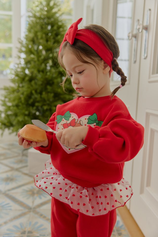 Sera - Korean Baby Fashion - #onlinebabyshop - Bebe Heart Shiny Frill Set - 9