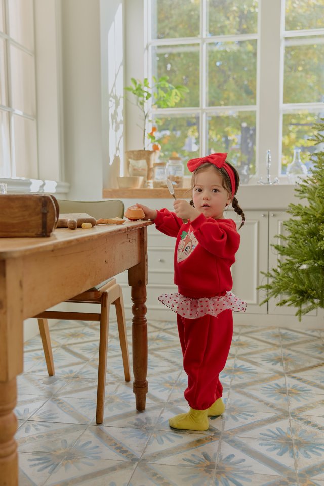 Sera - Korean Baby Fashion - #smilingbaby - Bebe Heart Shiny Frill Set - 10