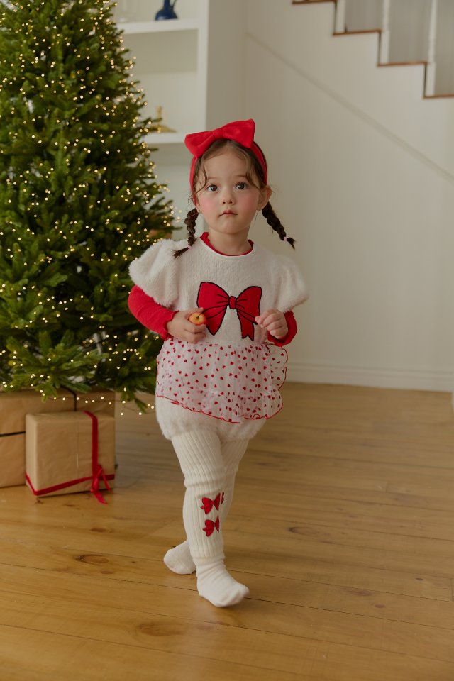 Sera - Korean Baby Fashion - #onlinebabyshop - Bebe Frill Apron - 4
