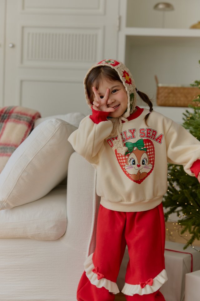 Sera - Korean Children Fashion - #Kfashion4kids - Check Squirrel Set - 7