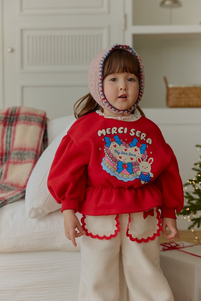 Sera - Korean Children Fashion - #Kfashion4kids - Cake Long Sweatshirt - 5