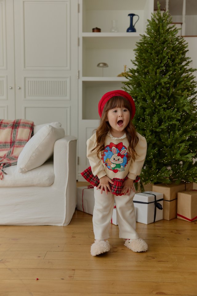 Sera - Korean Children Fashion - #childofig - Check Frill Sweatshirt - 7