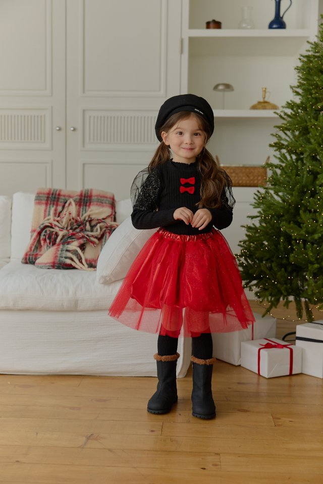 Sera - Korean Children Fashion - #childofig - Rachel Puff Turtleneck Tee - 3