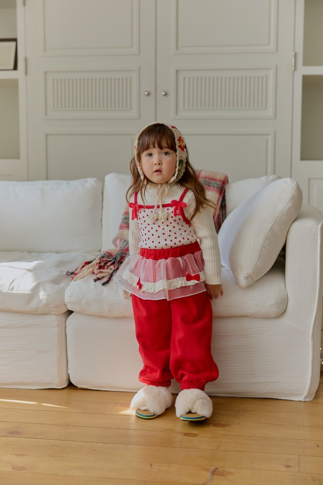 Sera - Korean Children Fashion - #childofig - Heart Layered Turtleneck Tee