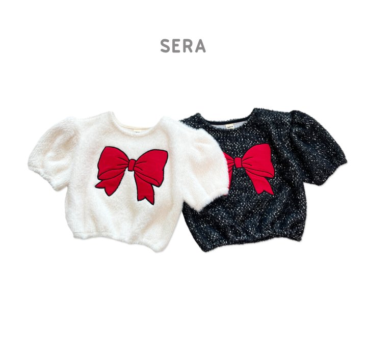 Sera - Korean Children Fashion - #childofig - Fluffy Ribbon Tee - 12
