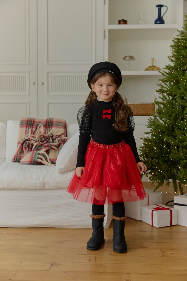 Sera - Korean Children Fashion - #childofig - Rachel Puff Turtleneck Tee - 4