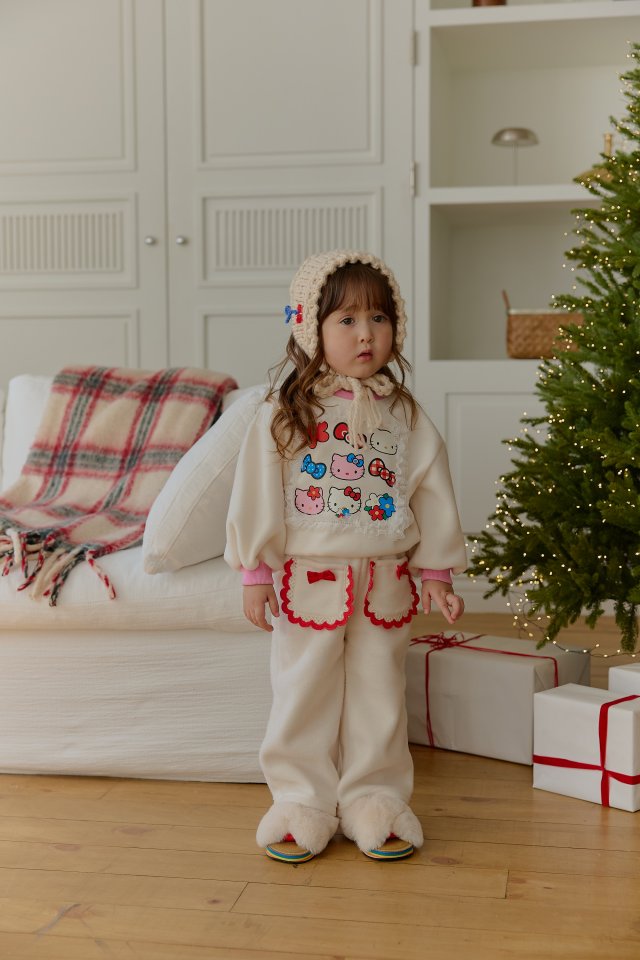 Sera - Korean Children Fashion - #designkidswear - Square Lace Sweatshirt - 6