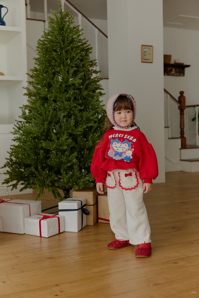 Sera - Korean Children Fashion - #designkidswear - Red Pocket Pants - 3
