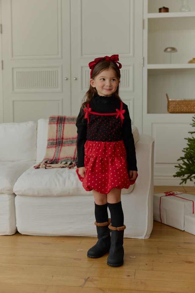 Sera - Korean Children Fashion - #designkidswear - Dot Balloon Skirt - 11