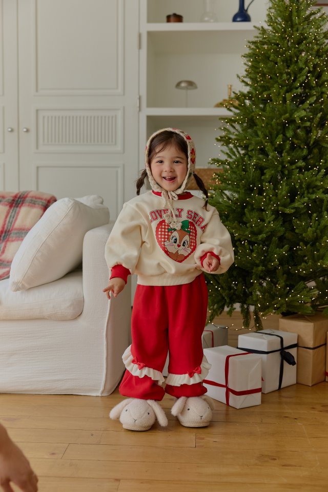 Sera - Korean Children Fashion - #designkidswear - Check Squirrel Set