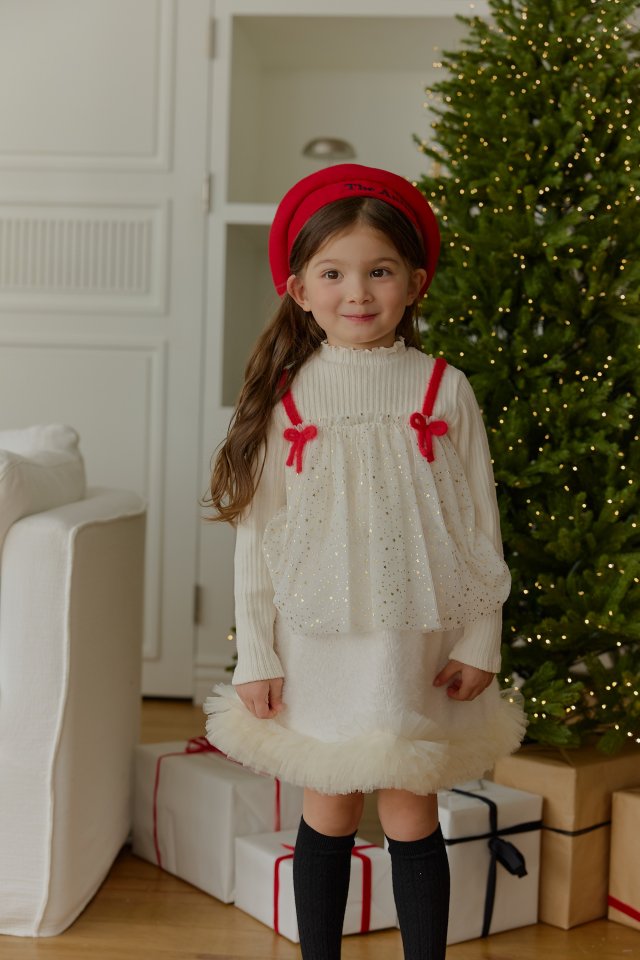 Sera - Korean Children Fashion - #designkidswear - Shiny Tulle Tee