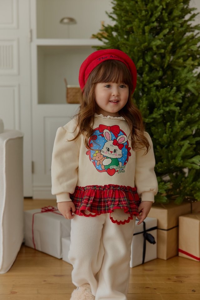Sera - Korean Children Fashion - #discoveringself - Check Frill Sweatshirt - 10