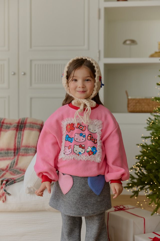 Sera - Korean Children Fashion - #fashionkids - Square Lace Sweatshirt - 8