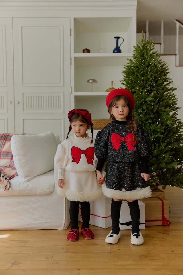 Sera - Korean Children Fashion - #kidsshorts - Fluffy Ribbon Tee - 3