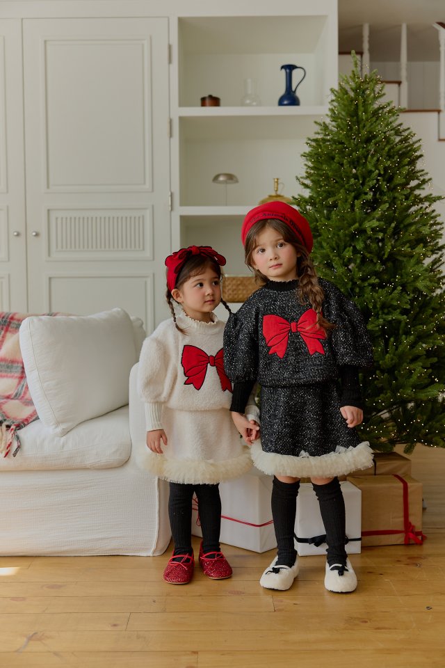 Sera - Korean Children Fashion - #kidsshorts - Fluffy Ribbon Tee - 4