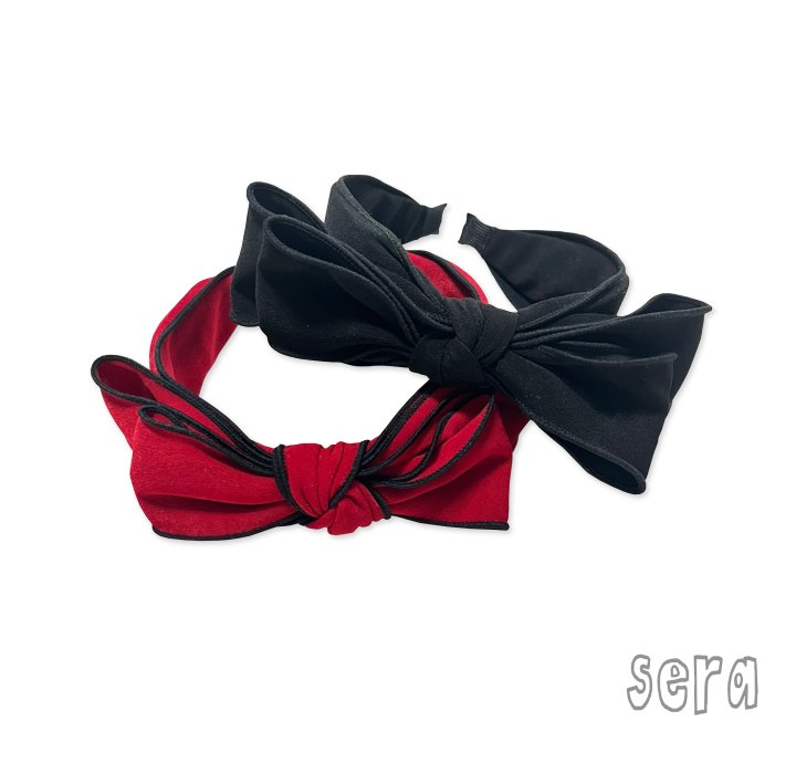 Sera - Korean Children Fashion - #kidzfashiontrend - Double Ribbon Headband - 12