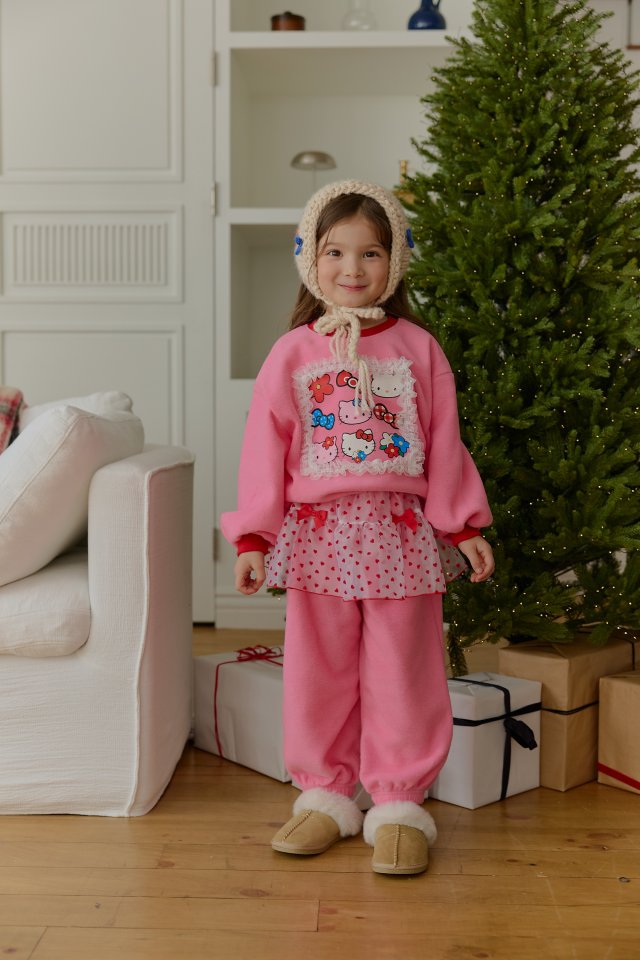 Sera - Korean Children Fashion - #kidzfashiontrend - Square Lace Sweatshirt - 11