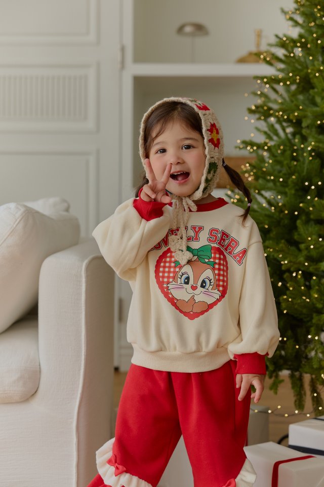 Sera - Korean Children Fashion - #kidzfashiontrend - Check Squirrel Set - 6
