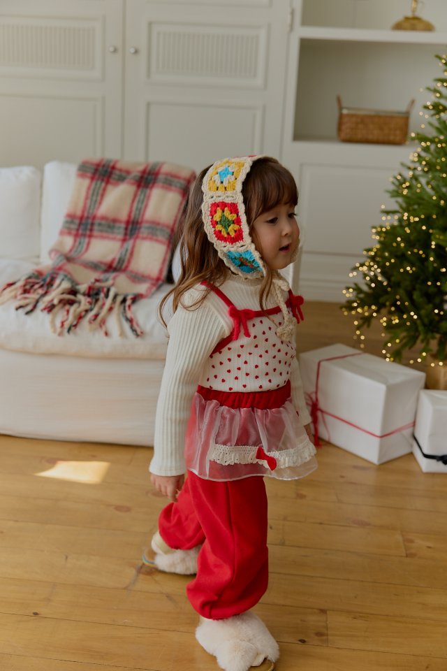 Sera - Korean Children Fashion - #littlefashionista - Heart Layered Turtleneck Tee - 11