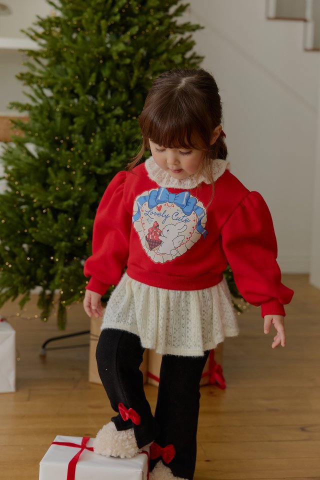 Sera - Korean Children Fashion - #littlefashionista - Lace Contrast Sweatshirt - 9