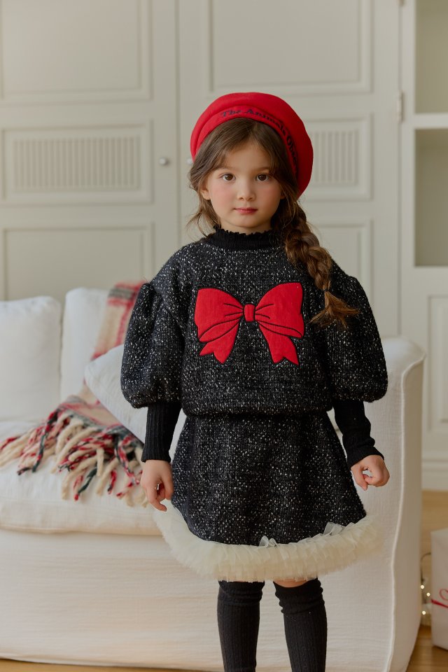 Sera - Korean Children Fashion - #magicofchildhood - Fluffy Ribbon Tee - 8