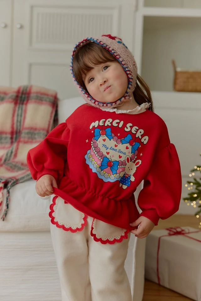 Sera - Korean Children Fashion - #magicofchildhood - Cake Long Sweatshirt - 7