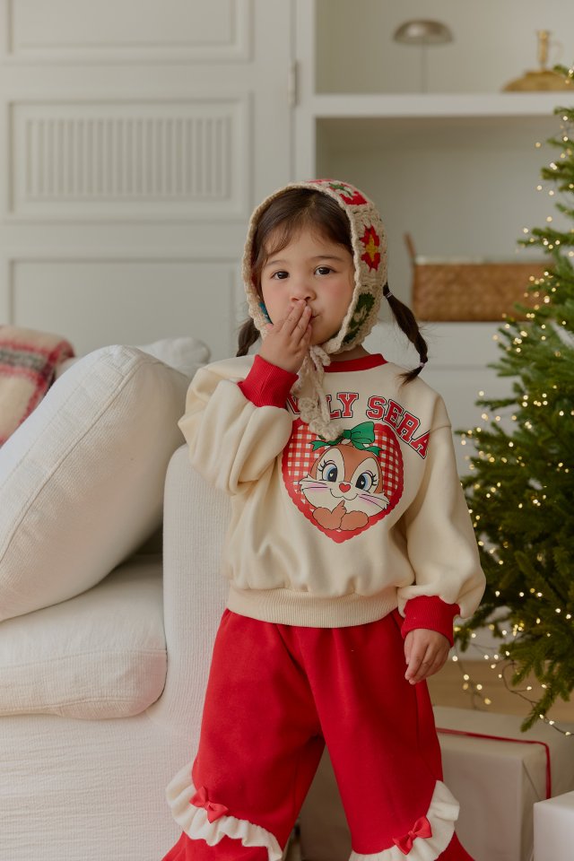 Sera - Korean Children Fashion - #minifashionista - Check Squirrel Set - 10