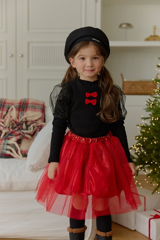 Sera - Korean Children Fashion - #prettylittlegirls - Rachel Puff Turtleneck Tee