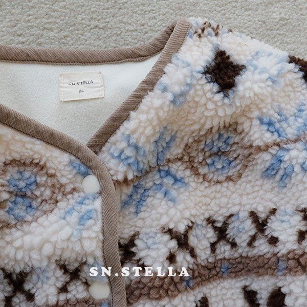 Sn.stella - Korean Children Fashion - #Kfashion4kids - Snowflake Fleece Jacket - 10