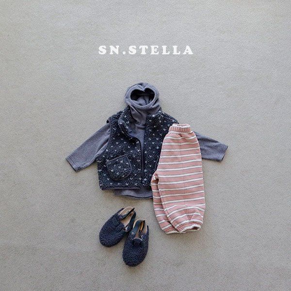 Sn.stella - Korean Children Fashion - #kidzfashiontrend - Tucked Fleece Jogger Pants - 4