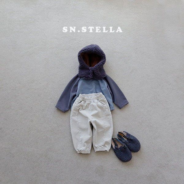Sn.stella - Korean Children Fashion - #Kfashion4kids - Fluffy Stripe Raglan Tee - 3
