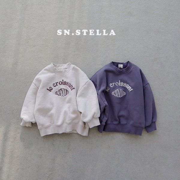 Sn.stella - Korean Children Fashion - #childofig - Croissant Sweatshirt