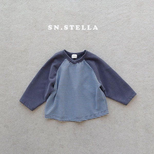 Sn.stella - Korean Children Fashion - #childofig - Fluffy Stripe Raglan Tee - 9