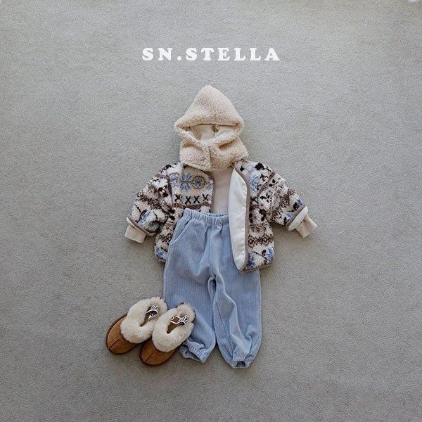 Sn.stella - Korean Children Fashion - #childrensboutique - Snowflake Fleece Jacket - 4