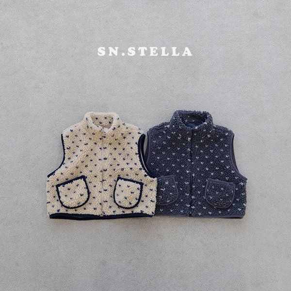 Sn.stella - Korean Children Fashion - #discoveringself - Heart Fleece Vest - 9