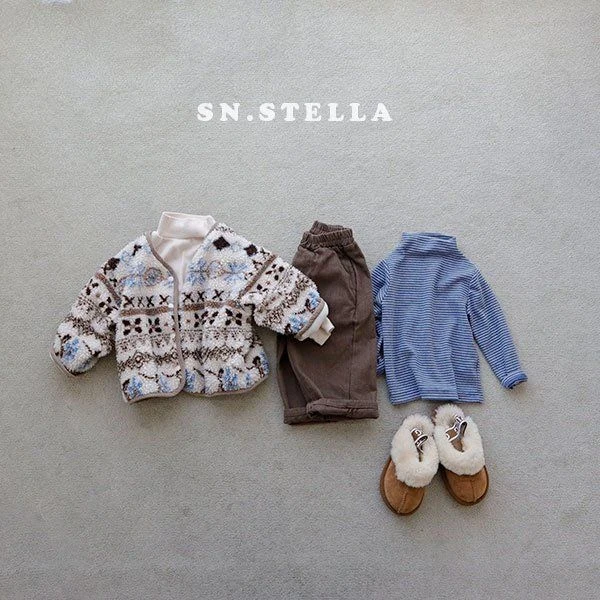 Sn.stella - Korean Children Fashion - #discoveringself - Snowflake Fleece Jacket - 5