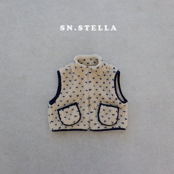Sn.stella - Korean Children Fashion - #fashionkids - Heart Fleece Vest - 10