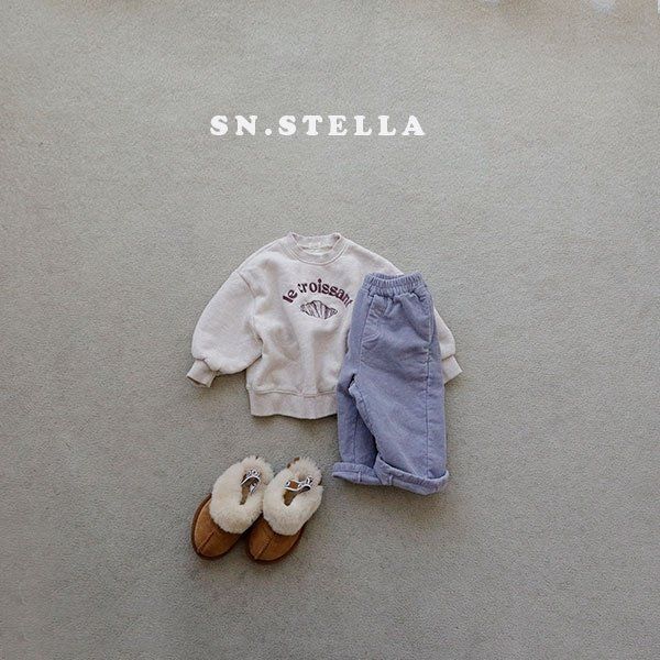 Sn.stella - Korean Children Fashion - #fashionkids - Croissant Sweatshirt - 5