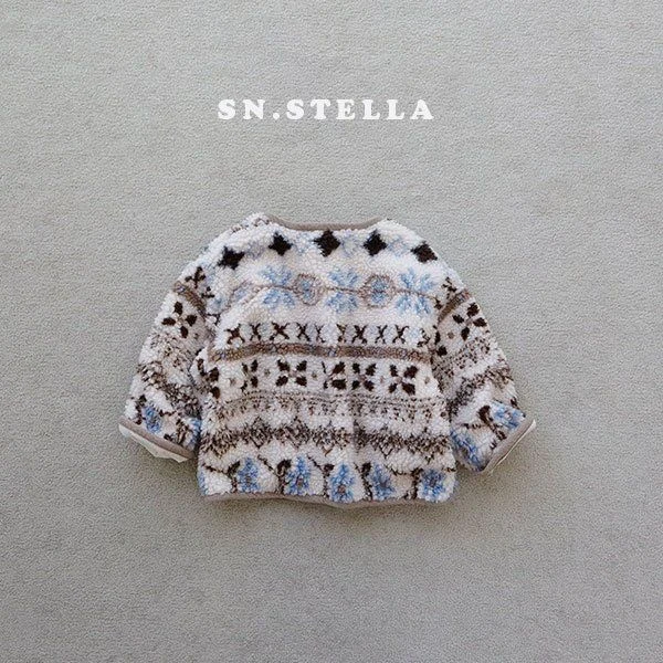 Sn.stella - Korean Children Fashion - #kidzfashiontrend - Snowflake Fleece Jacket - 9